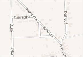 Nová čtvrť v obci Přerov - mapa ulice
