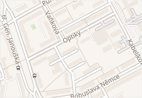 Optiky v obci Přerov - mapa ulice