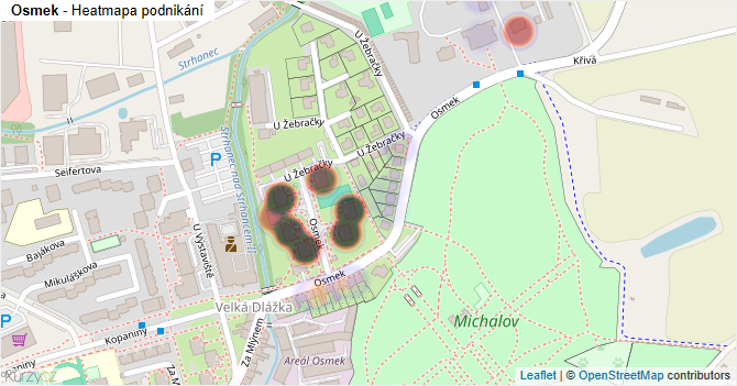 Osmek - mapa podnikání