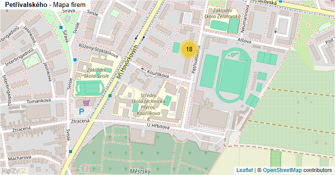 Petřivalského - mapa firem