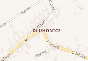 Přerov V-Dluhonice v obci Přerov - mapa části obce