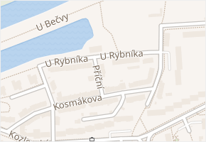 Příční v obci Přerov - mapa ulice