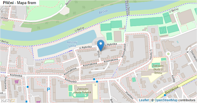 Příční - mapa firem