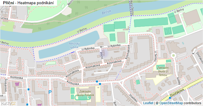 Příční - mapa podnikání