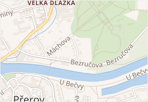 Sadová v obci Přerov - mapa ulice