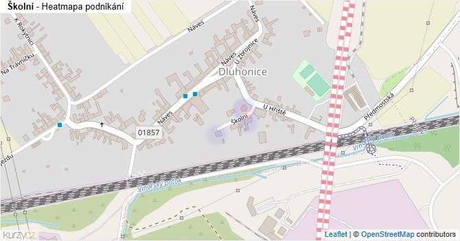 Školní - mapa podnikání