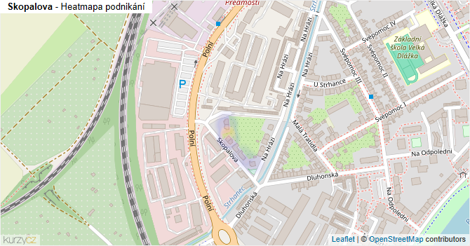 Skopalova - mapa podnikání