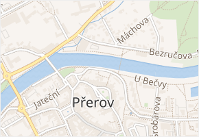 Spálenec v obci Přerov - mapa ulice