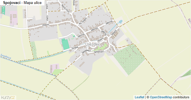 Spojovací - mapa ulice