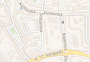 Šrobárova v obci Přerov - mapa ulice