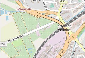 Staré Rybníky v obci Přerov - mapa ulice
