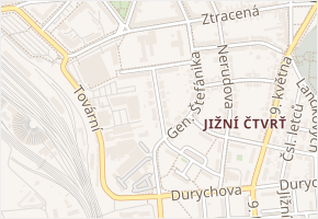 Sumínova v obci Přerov - mapa ulice