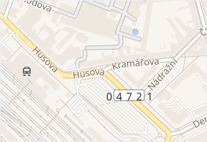 Tovární v obci Přerov - mapa ulice