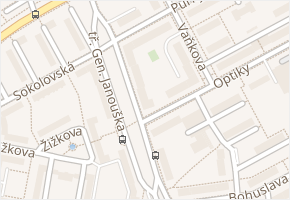 tř. gen. Janouška v obci Přerov - mapa ulice