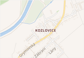 U pomníku v obci Přerov - mapa ulice