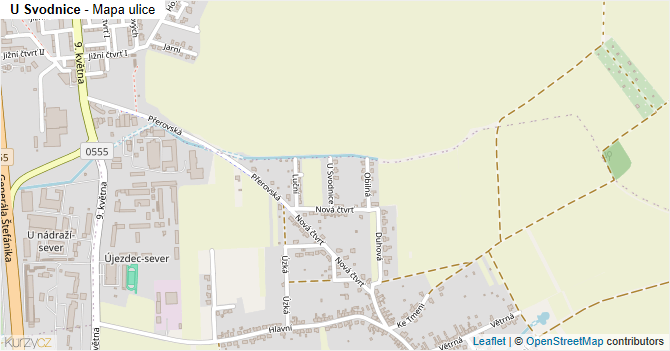 U Svodnice - mapa ulice