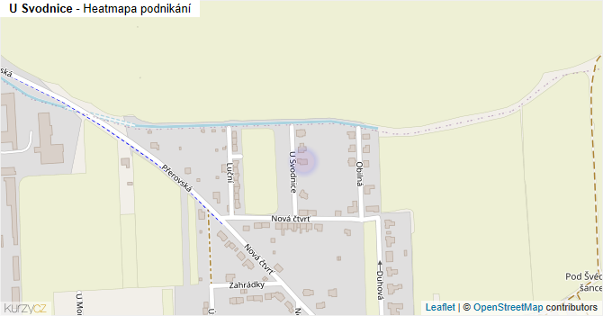 U Svodnice - mapa podnikání