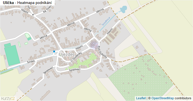 Ulička - mapa podnikání