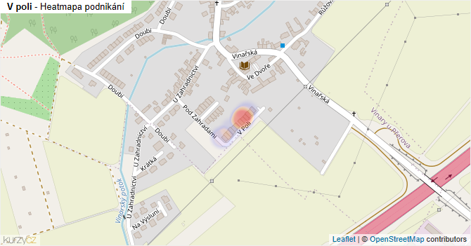 V poli - mapa podnikání