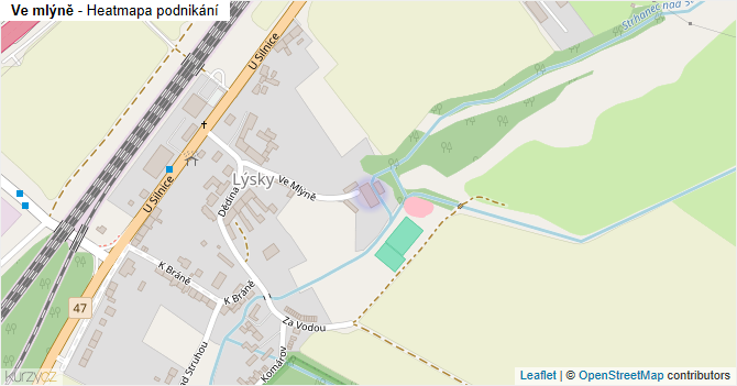 Ve mlýně - mapa podnikání
