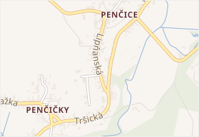Ve svahu v obci Přerov - mapa ulice