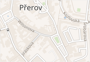 Wilsonova v obci Přerov - mapa ulice