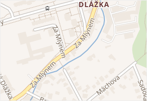 Za mlýnem v obci Přerov - mapa ulice