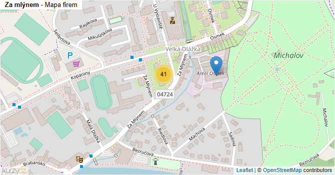 Za mlýnem - mapa firem