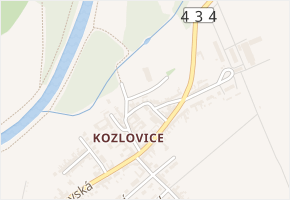 Záhumení v obci Přerov - mapa ulice