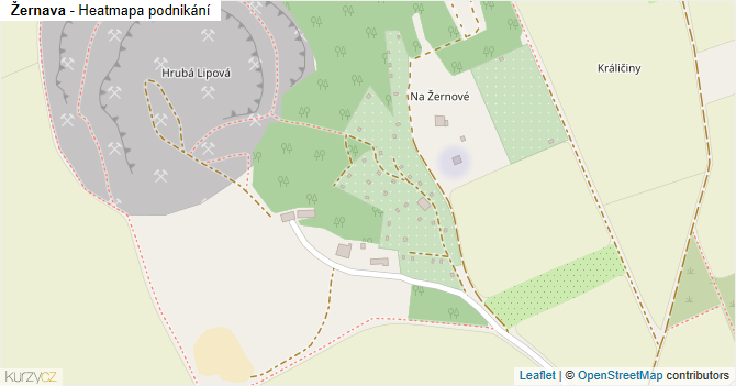 Žernava - mapa podnikání