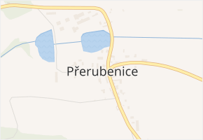 Přerubenice v obci Přerubenice - mapa části obce