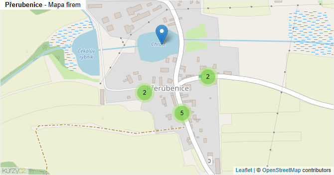 Přerubenice - mapa firem