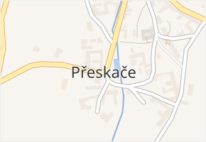 Přeskače v obci Přeskače - mapa části obce