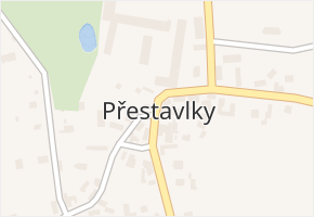 Přestavlky v obci Přestavlky - mapa části obce