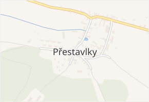 Přestavlky v obci Přestavlky - mapa části obce