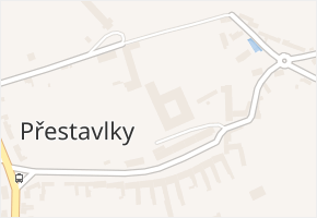 Přestavlky v obci Přestavlky - mapa části obce