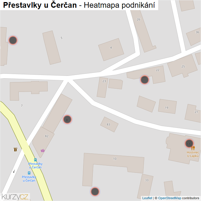 Mapa Přestavlky u Čerčan - Firmy v obci.