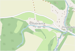 Doubravice 1.díl v obci Přestavlky u Čerčan - mapa části obce