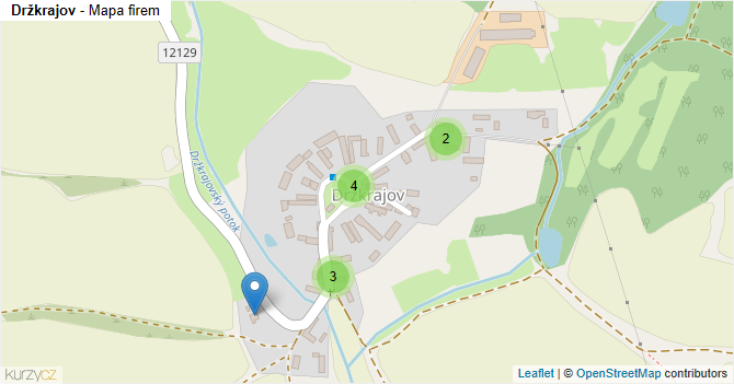 Držkrajov - mapa firem