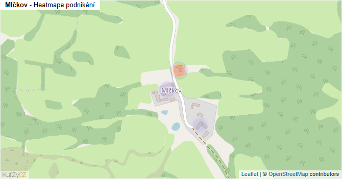 Mlčkov - mapa podnikání