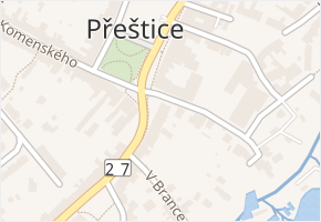 Hlávkova v obci Přeštice - mapa ulice