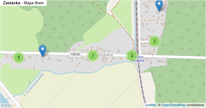 Zastávka - mapa firem