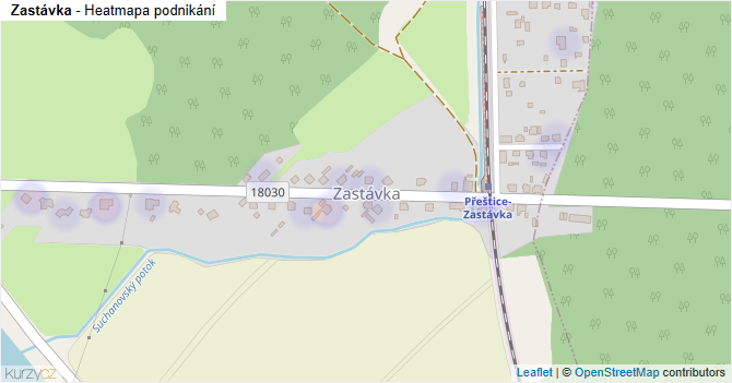 Zastávka - mapa podnikání