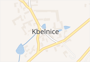 Kbelnice v obci Přešťovice - mapa části obce