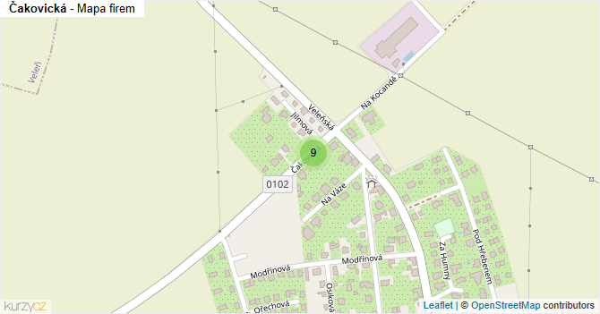 Čakovická - mapa firem