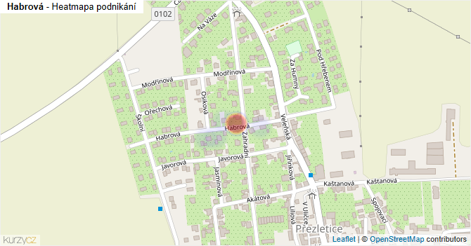 Habrová - mapa podnikání