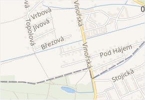Hrušková v obci Přezletice - mapa ulice