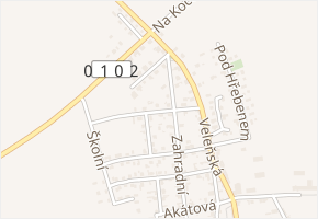 Modřínová v obci Přezletice - mapa ulice