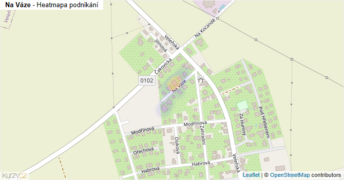 Na Váze - mapa podnikání