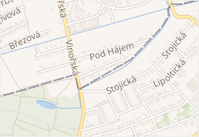 U Bažantnice v obci Přezletice - mapa ulice
